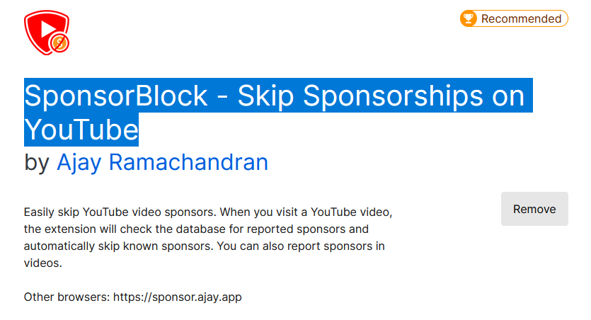 SponsorBlock